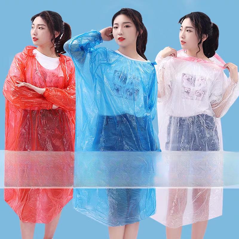 Handun Children's Disposable Rain Poncho (100-Pack)