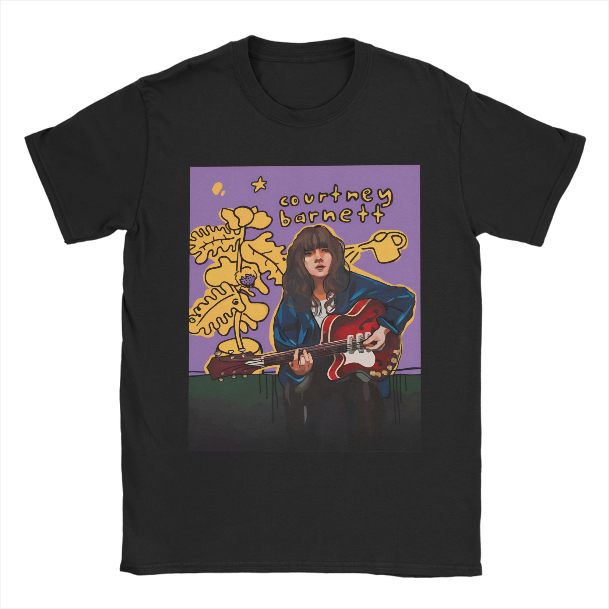 

Courtney Barnett Australian Singer T-Shirt for Men Awesome Pure Cotton Tees Crewneck Short Sleeve T Shirt Unique Clothing 5XL різнокольоровий