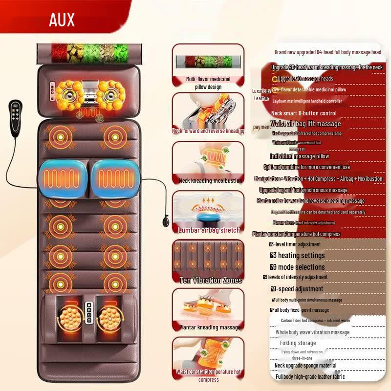 AUX 3-in-1 Full Body Reclining Massage Cushion CN plug (adapter included)