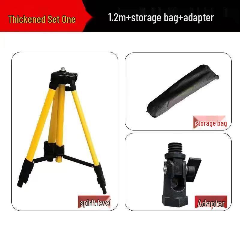 Thickened Aluminum & Steel Spirit Level Bracket with Infrared Laser Tripod