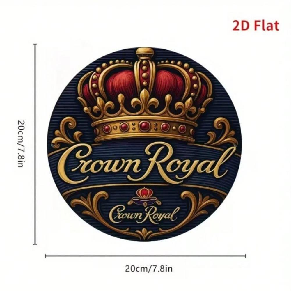 Vintage Crown Metal Wall Art Garage Sign Custom Man Cave Bar Decor