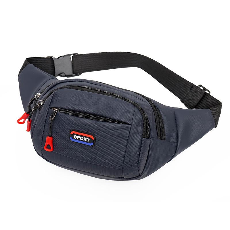 Men's Waist Bag Outdoor Sports Running Chest Bag Waterproof Multifunctional Crossbody Bag