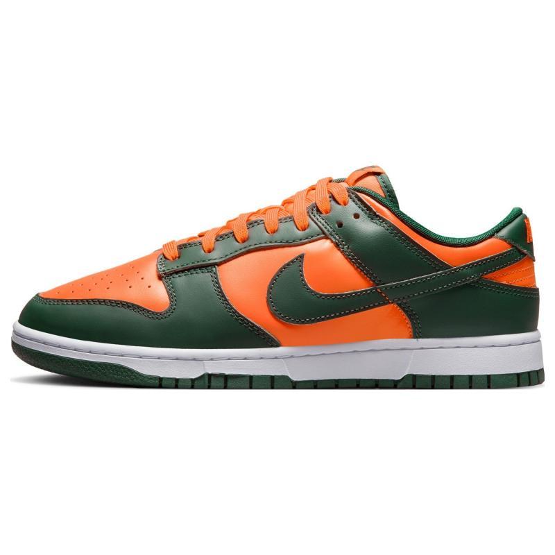 Nike Dunk Low 'Miami Hurricanes' Skate Shoes Sneakers DD1391-300