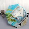 1 Stück Hochwertiger Regenschirm im Strandbus-Design, Automatisches Öffnen und Schließen, Multifunktionaler Regenschirm G0811001
