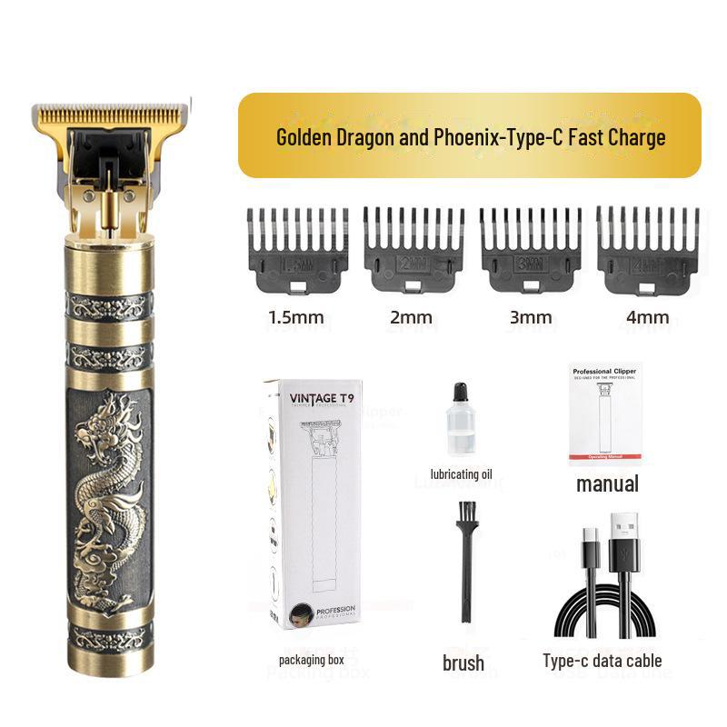 Retro Multifunctional TYPE-C Fast Charging Portable Hair Clipper