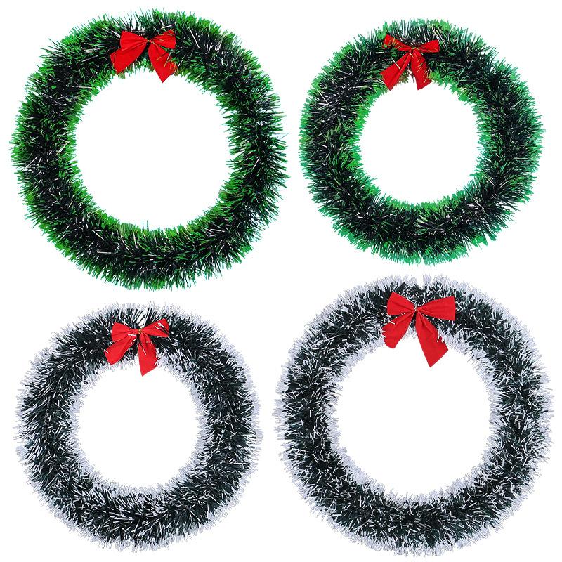 30cm Classic Christmas Wreath for Home Decor, Christmas Garland for Front Door Decor, Artificial Flowers, New Year's Decoration Garland