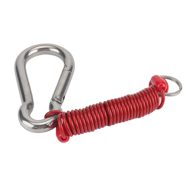 M8*80mm Safety Buckle Trailer Spring Breakaway Safety Rope RV Trailer Connector