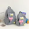 School Bag Autumn New Small Fresh Plaid Primary School Bag Junior High School Cute Girl Contrasting Colors To Reduce the Burden Travel Backpack
