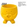 Gift for Plant Lovers 3D Printed Cute Smile Pots, Succulent Planters Indoor Plants, Office Desk Ornament Funny Small Flowerpot, Unique Planter