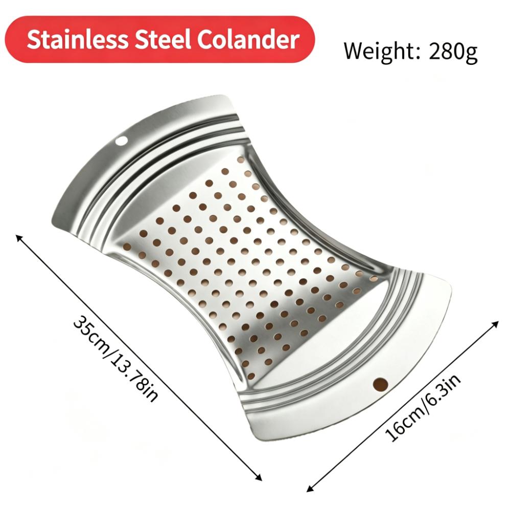 Pot-Mounted Dough Drop Maker Stainless Steel Soup Noodle Maker Noodle Strainer Board Soup Making