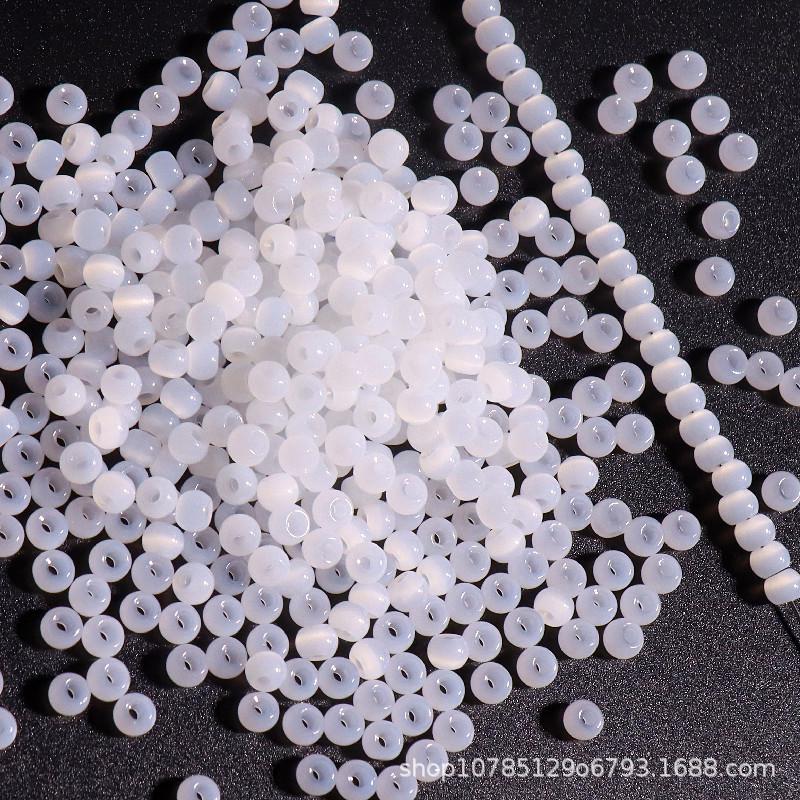 4mm Cat's Eye Jade Ice Glass Beads for DIY Jewelry