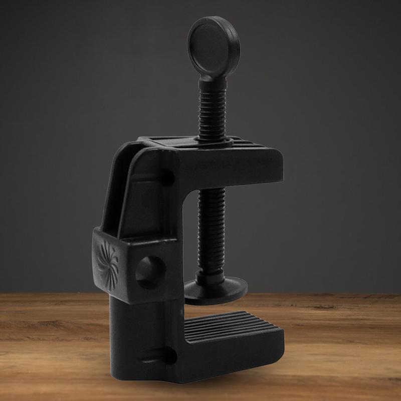 Cantilever Bracket Clamp Non-Slip Universal Bracket Clamp C Shape Plastic Stand Clip for Microphone Desk Lamp Ringlight as show