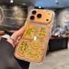 Gold Foil Bucket Gold Is Suitable for Iphone17promax Mobile Phone Case, Popular Apple 16promax Lucky 15 Advanced Sense