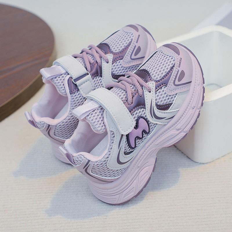 Kids Breathable Mesh Running Shoes Girls Boys Lightweight Comfortable Sneakers Outdoor Walking Sport Footwear