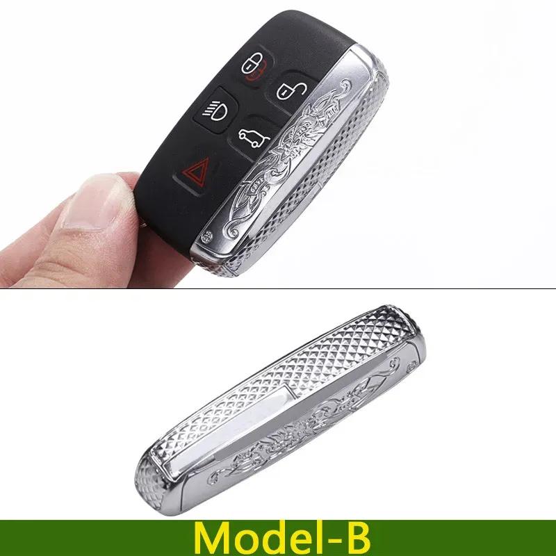 For Land Rover Range Rover  Velar Sport Vogue Discovery 4 5 LR4 LR5 Aluminum Alloy Car Key Metal Side Cover Car Accessories