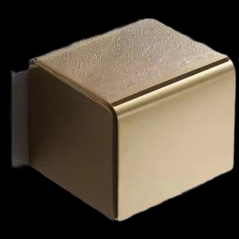 304 Stainless Steel Square Bathroom Tissue Box Holder