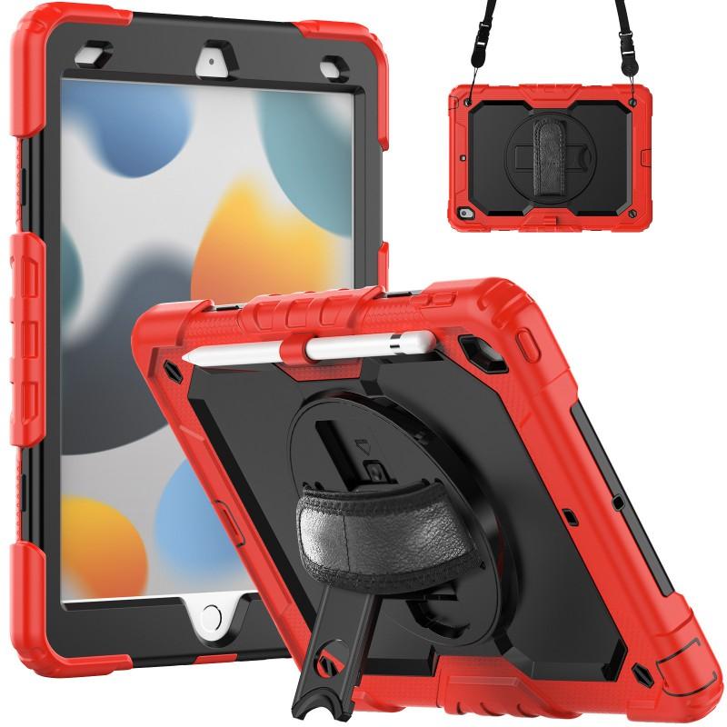 Case IPad 2019 10.2 Inch 360 Rotating Stand Hand Strap Shockproof Anti-drop Anti-scratch