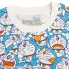 Fineplus Doraemon Kurzarm-T-Shirt, Allover-Druck, Passende Fanartikel