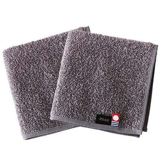 Imabari Certified Imaa Hand Towel 2-Piece Set Business Commuting Gym High Absorbency Sweat Management Quick-Dry 100 Cotton Made Japan 25cm Vacuum Pack