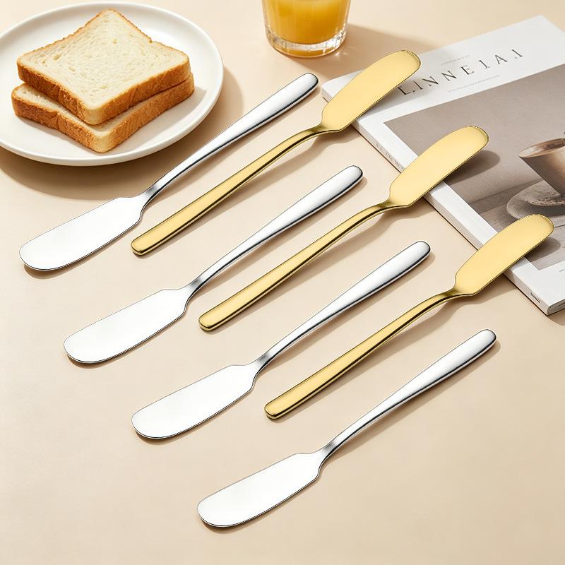 4Pcs Stainless Steel Butter Knife Cheese Spreader Multiuse Butter Shovel Bread Spreader Kitchen Tableware