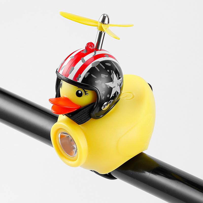 Kids Bike Light Night Riding Little Yellow Duck Children s Bell Horn Flashlight Bicycle Headlight for Cycling Bicycle Front Lamp