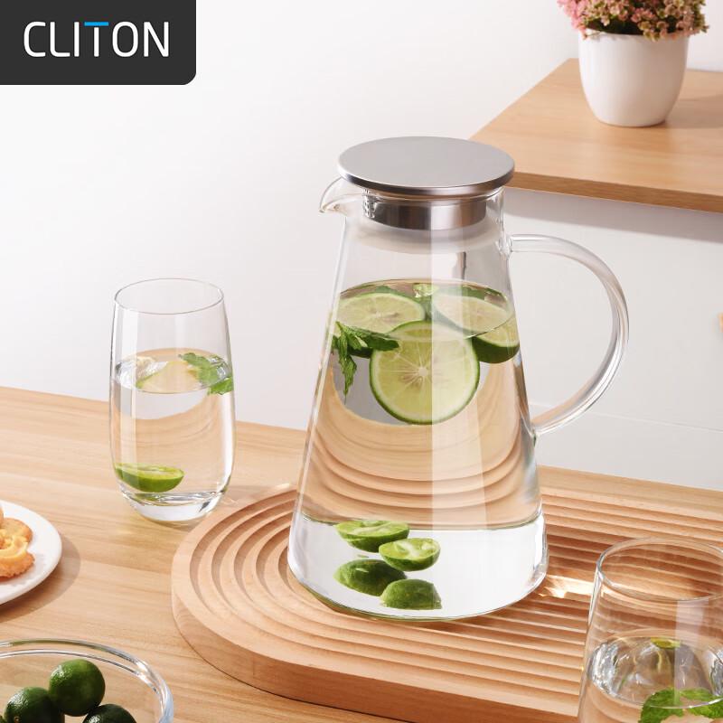 CLITON Heat-Resistant Glass Water Pitcher