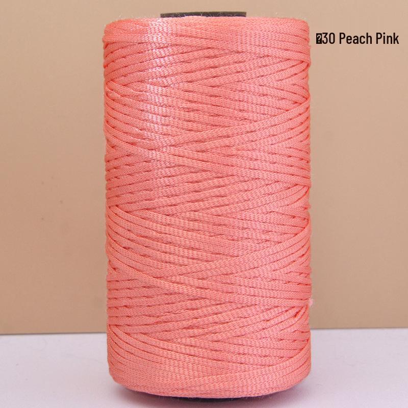 Hand-Woven Mercerized Cotton & Linen Ice Silk Yarn for DIY Crochet Bags, Hats, and Cushions