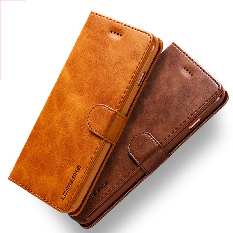 IPhone Dla X 6s 7 8 Plus Cienkie Etui Flip Magnetyczne Skórzane Portfel na Karty Pokrowiec Stojak