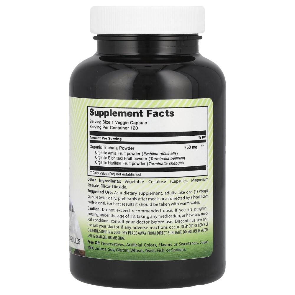 iHerb Triphala 750mg Veggie Capsules 120 Count
