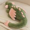 Cute Matcha Green Dragon Plush Toy Soft Stuffed Dragon Doll with Pink Wings Huggable Adorable Plushie for Girl Gift