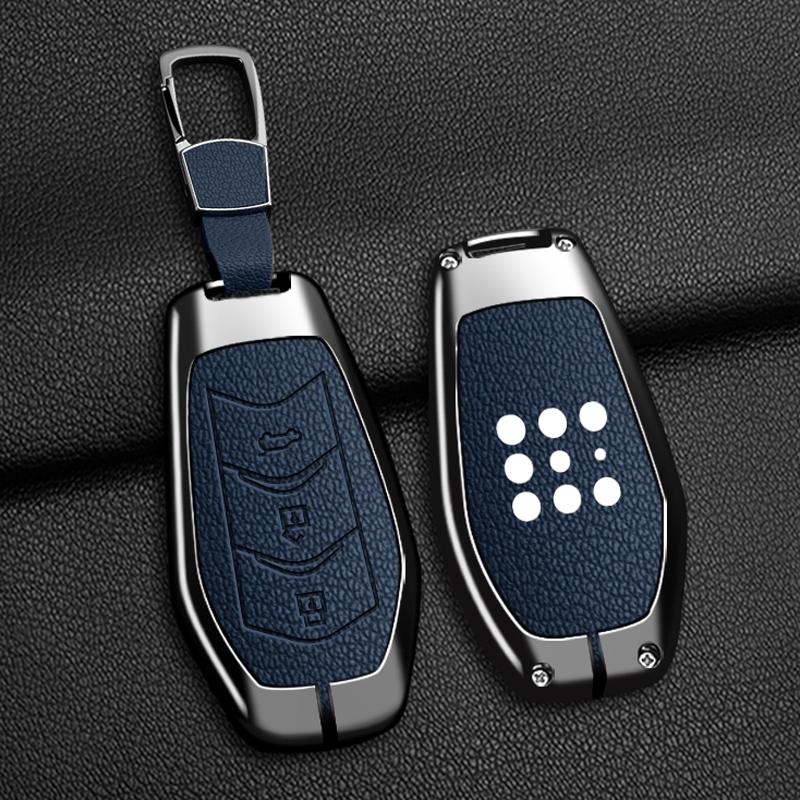 Dfsk 600 Fengon 580 Evolute I-Space I-Pro Landian E5 Portachiavi Lega di Zinco Pelle Custodia Chiave Auto Accessori Auto