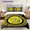 Tiger Emblem Three-piece Set (1 * Duvet Cover + 2 * Pillowcase, Without Core) 2D Flat Duvet Cover and Pillowcase Soft and Comfortable Bedding Set