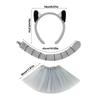 Animal Ears Lemur Headband Ears and Tail Dress Up Props Costume Accessory for Boys Girls Halloween Holiday Party Stage