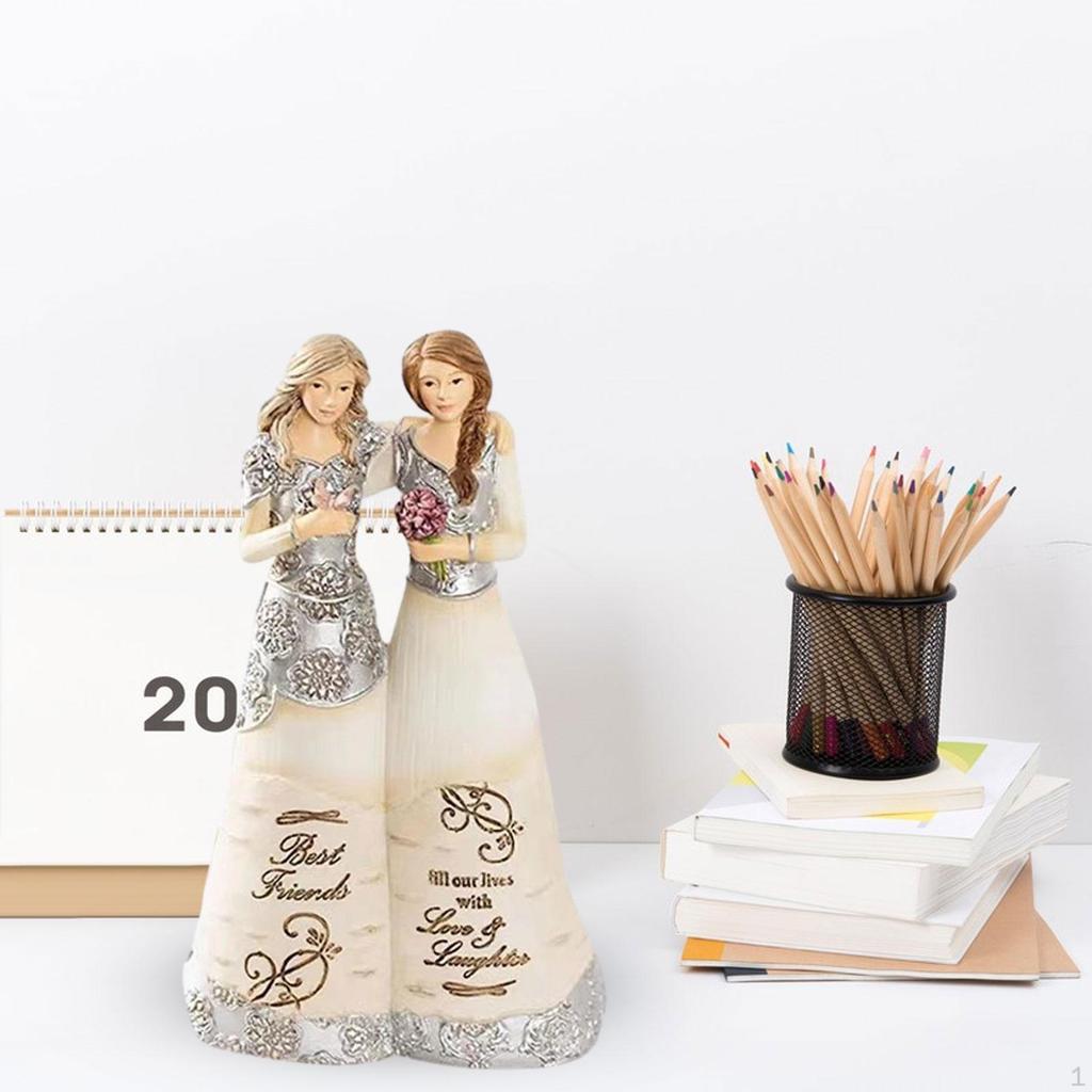 Sister Figurine Artistic Desktop Ornament for Sisterly Love Home Decor