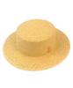 Yunibeosyeolkemiseuteuli Simple Beige Flat Panama Hat Summer Hat