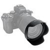 Parasolar reversibil JJC pentru Nikon ZFC Z fc Z50 Compatibil cu obiectivul NIKKOR Z DX 18-140mm f/3.5-6.3 VR Înlocuiește parasolarul HB-101