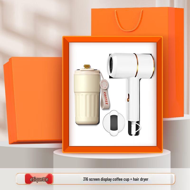 Shangqi Hair Dryer & 316 Stainless Steel Coffee Cup Gift Set