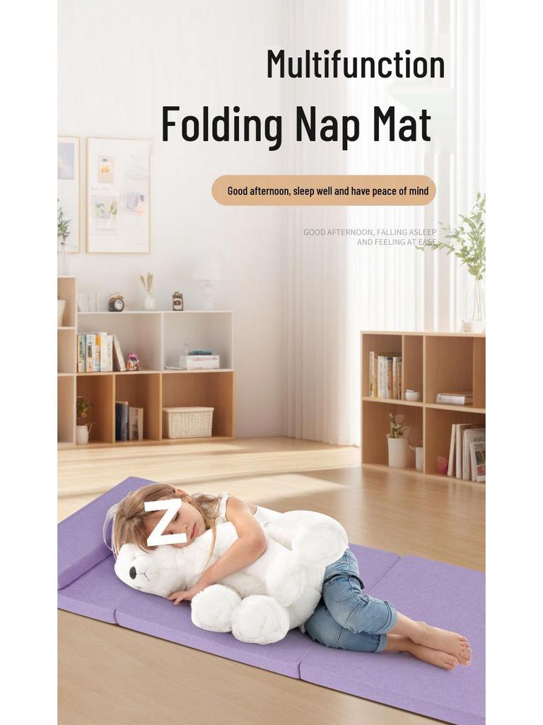 School-Approved Folding Nap Mat for Students and Adults - Portable and Office-Friendly