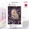 Purple hedgehog Pattern  3pcs 100% Round Full Drill 5D DIY Diamond Painting Embroidery Cross Stitch Rhinestone Décor