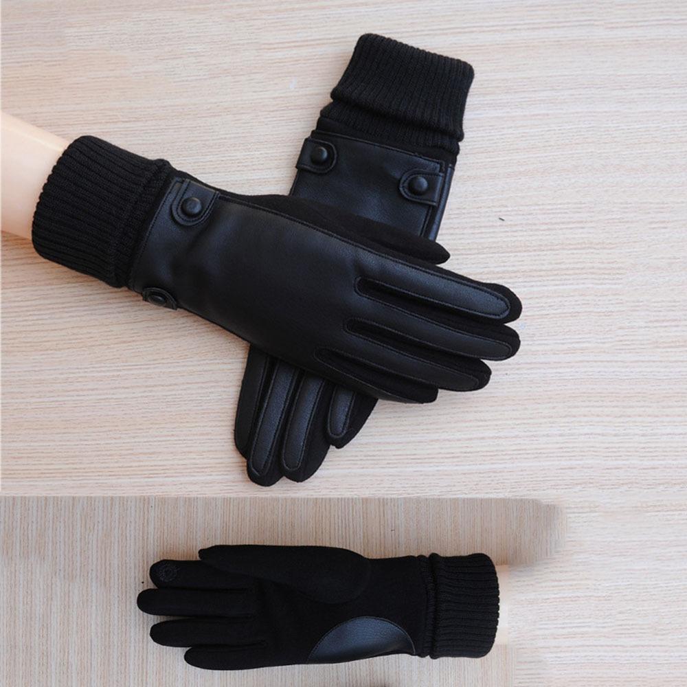 2Pcs Winter Warm Mittens Thickened Motorcycle Gloves Women's Cycling Gloves Motorbike