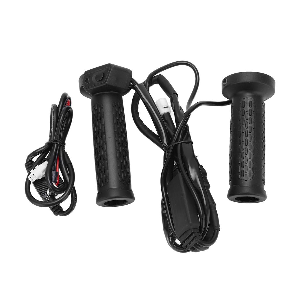 22mm ATV Electric Heating Handle 5 Gears Temperature Control Universal Motorcycle Heated Grips 12V