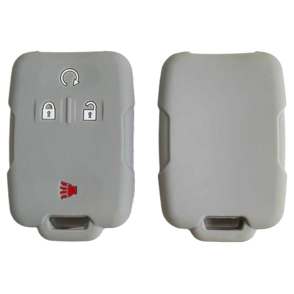 Car silicone key cover for Chevrolet Colorado remote control 3 1 button silicone keychain Silverado GMC car key case