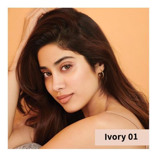 Nykaa All Day Matte 12Hr Oil Control Face Compact Powder With SPF 15 PA ++ - Ivory 01