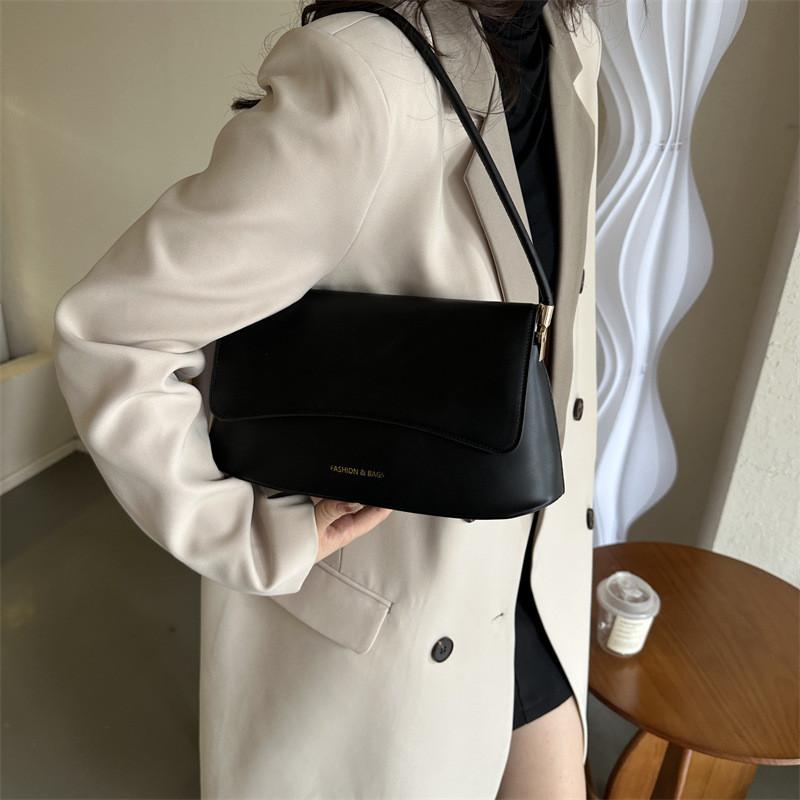 Chic Vintage Small Shoulder Bag Stylish Pu Handbag Trendy Square Design In Black Brown Green Khaki White
