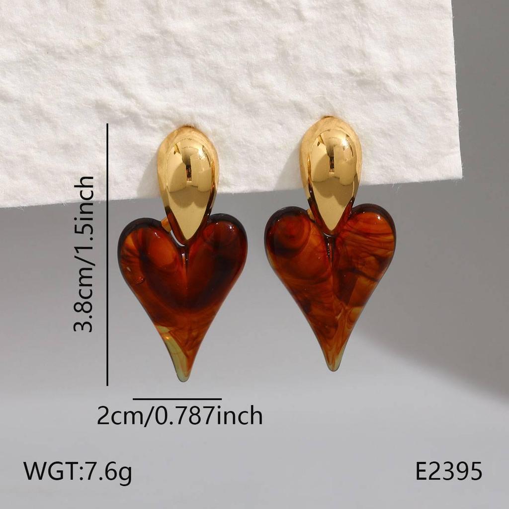 Gold C-Shaped Round Hoop Earrings with Bright Surface, French Light Luxury, High-End Stainless Steel