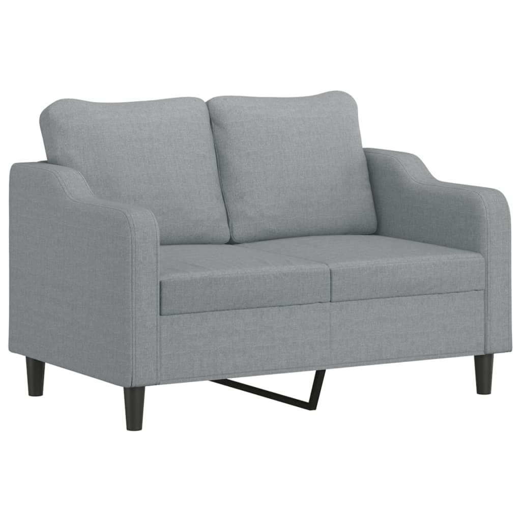 Vidaxl 2-Seater Sofa, Light Gray, 120 Cm, Upholstered In Fabric