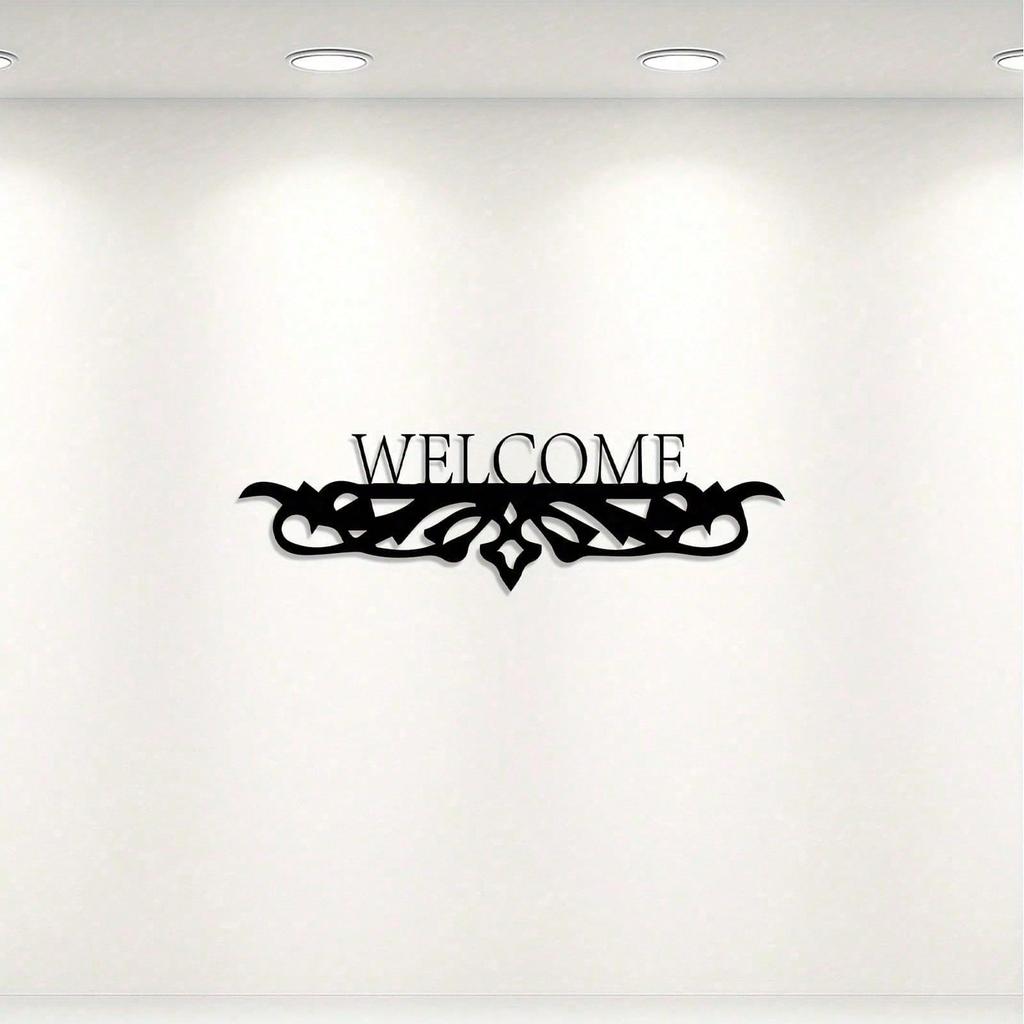 Modern Metallväggkonst Smidesjärn Blommig Vintage Heminredning Gåva