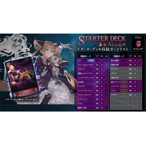 Shadowverse EVOLVE Starter Deck 5: Eternal Fate