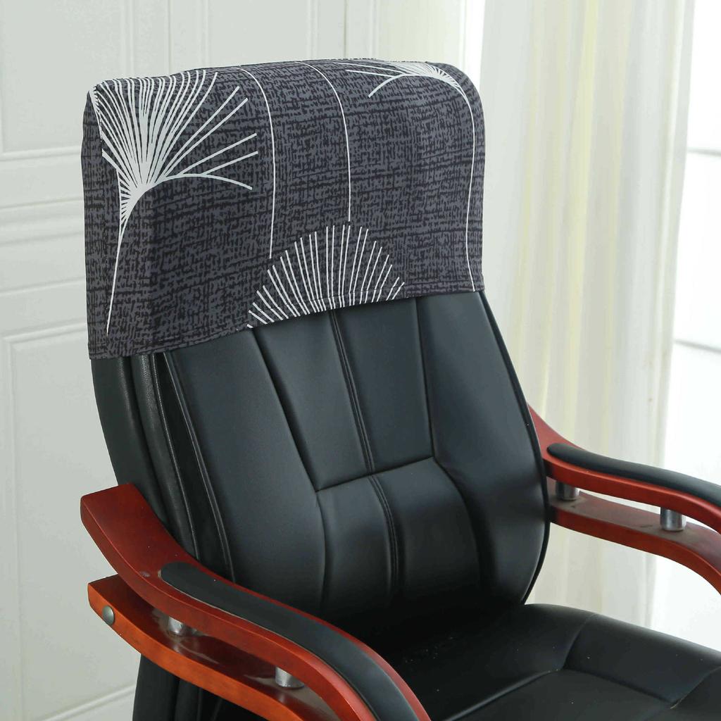 Elastic Boss Chair Headpillow Case Office Chair Cover Swivel Chair Headpillow Case Computer Chair Headpillow Seat Dustproof Head Cover