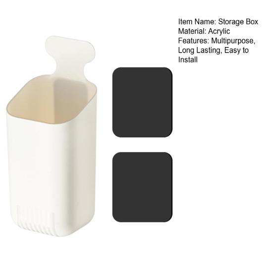 Yousheng Magnetic Storage Box Acrylic Straw Holder Large Capacity Multipurpose Reusable Tumbler Straw Organizer Kitchen Accessories Container